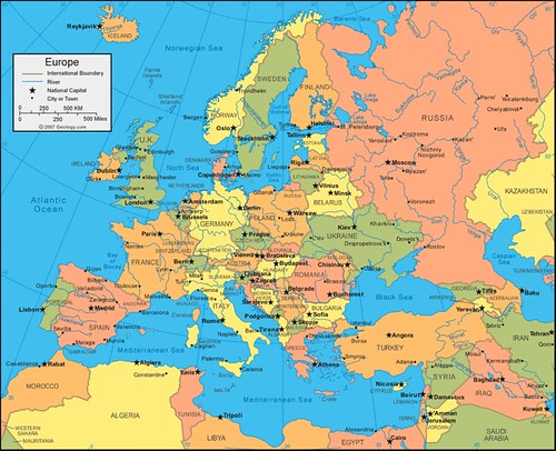 Daftar Nama Negara di Benua Eropa Beserta Ibukotanya